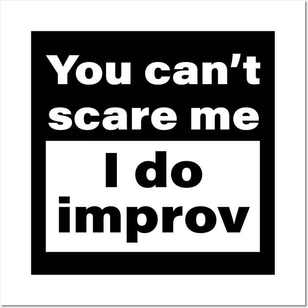 Improv Comedian Comic Theatersports Improvisation Wall Art by orumcartoons